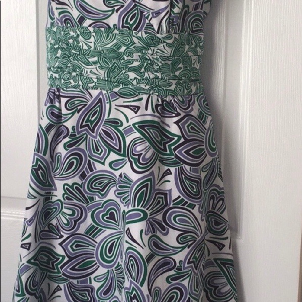 💫 CHADWICKS BOHO PAISLEY PRINT A-LINE DRESS 👗 - Picture 6 of 12